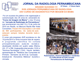 JORNAL DA RADIOLOGIA PERNAMBUCANA