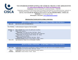 VII CONGRESSO INTERNACIONAL DE SA&Uacute;DE DA CRIAN&Ccedil;A E DO