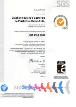 Grabher Ind&uacute;stria e Com&eacute;rcio de Pl&aacute;sticos e Metais Ltda.