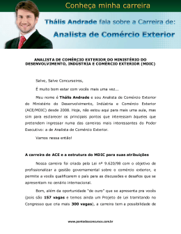 Analista de Com&eacute;rcio Exterior