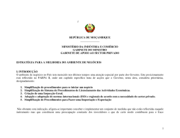 1 |` rep&uacute;blica de mo&ccedil;ambique minist&eacute;rio da ind&uacute;stria e com&eacute;rcio