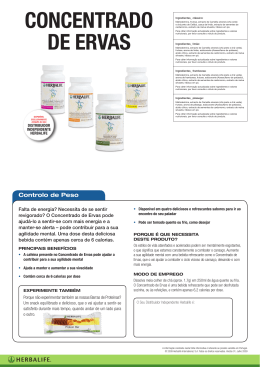 CONCENTRADO DE ERVAS - Distribuidor Independente Herbalife