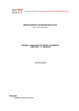 LEGISLA&Ccedil;&Agrave;O - Escola Superior de Tecnologia de Tomar
