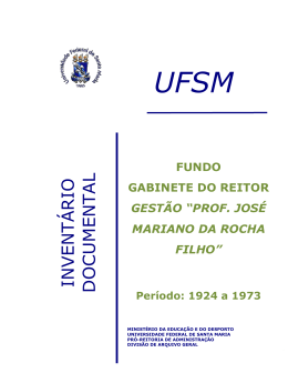 Gestão Prof. José Mariano da Rocha Filho