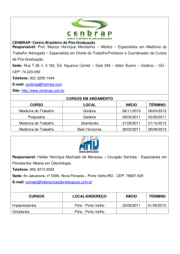 Prof. Marcos Henrique Mendanha &ndash; M&eacute;dico &ndash; Especialista em Medi