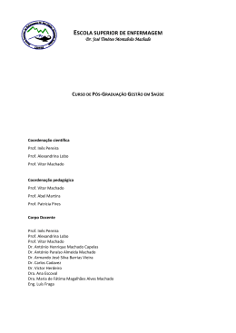Gest&atilde;o em Sa&uacute;de - Escola Superior de Enfermagem Dr. Jos&eacute;