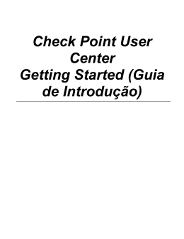 2 Criar a sua Conta no User Center