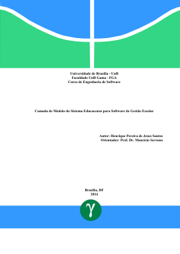 proposta de regras para projeto de gradua&ccedil;&atilde;o - BDM