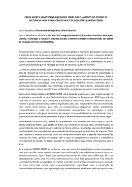carta aberta ao governo brasileiro sobre o fechamento do