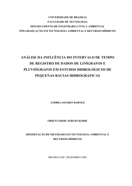 AN&Aacute;LISE DA INFLU&Ecirc;NCIA DO INTERVALO DE TEMPO DE