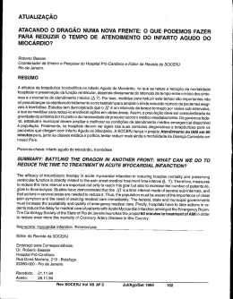 do artigo  - Revista Brasileira de Cardiologia