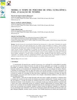 medida o tempo de percurso de onda ultra