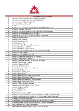 nº Hospitais Associados a AREMG 1 Associacao