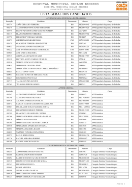 HOSPITAL MUNICIPAL ODILON BEHRENS LISTA GERAL DOS