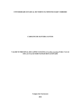 Valor nutricional do capim Tanz&acirc;nia (Urochloa maxima)