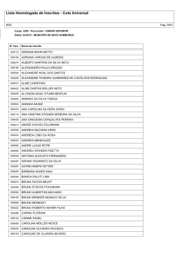 Lista Homologada de Inscritos