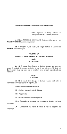 Lei 2.564 -2003(Alt.)C&Oacute;D. TRIBUT&Aacute;RIO