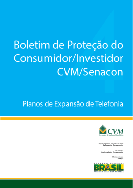 Boletim de Proteção do Consumidor/Investidor