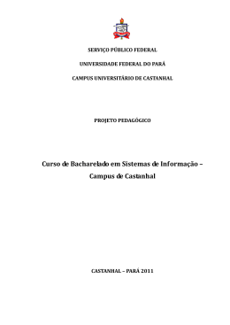 Projeto pedag&oacute;gico - Facomp - Faculdade de Computa&ccedil;&atilde;o