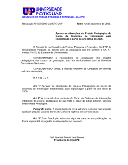 Resolução Nº 056/2005-ConEPE-UnP Natal, 12 de dezembro de