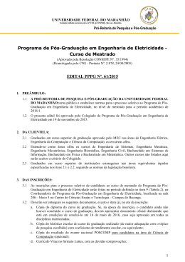 edital pppg n&ordm;. 61/2015 - Universidade Federal do Maranh&atilde;o