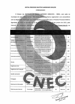 &Iacute;`e" UfPERloR cENEcIsTA - lNEsc, com sede no