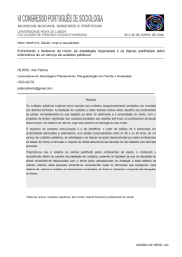 Enfrentando o fantasma da morte: as estrat&eacute;gias negociadas