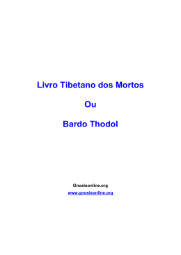 Livro Tibetano dos Mortos Ou Bardo Thodol