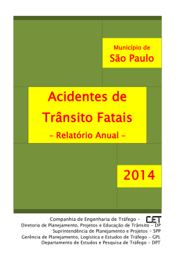 Acidentes de Trânsito Fatais 2014