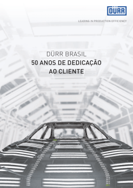 d&uuml;rr brasil 50 anos de dedica&ccedil;&atilde;o ao cliente