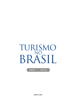 MINISTÉRIO DAS RELAÇÕES EXTERIORES. Turismo no