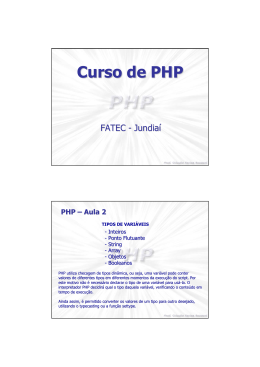 PHP - Aula 02