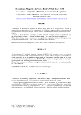 Resson&acirc;ncia Magn&eacute;tica de Corpo Inteiro/Whole