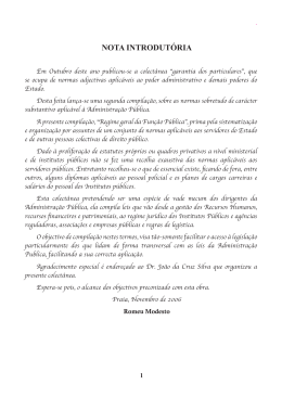 Legislação Administrativa Cabo Verdiana Vol. I