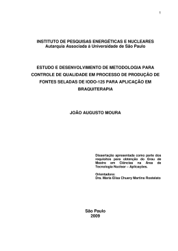 Estudo e desenvolvimento de metodologia para controle de