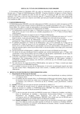 Edital - 3&ordf; Etapa - Diretoria de Processos Seletivos