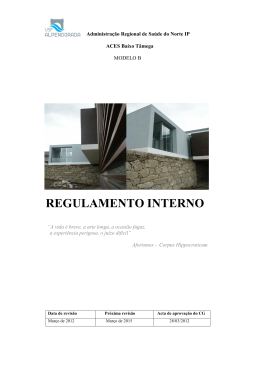 Regulamento Interno 2013