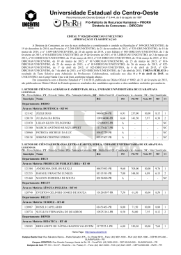 EDITAL N&ordm; 026/2015 - Universidade Estadual do Centro