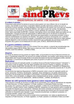 EDI&Ccedil;&Atilde;O ESPECIAL DE GREVE - 5 DE JULHO/2012 A