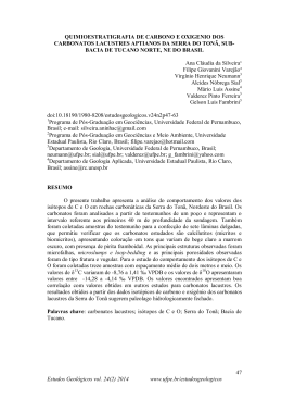 47 Estudos Geol&oacute;gicos vol. 24(2) 2014 www.ufpe.br