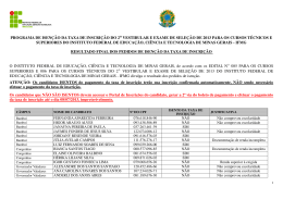 [Digite texto PROGRAMA DE ISEN&Ccedil;&Atilde;O DA TAXA DE
