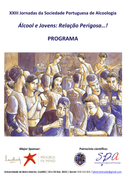 PROGRAMA - Sociedade Portuguesa de Alcoologia