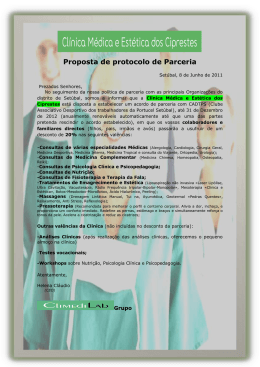 Proposta de protocolo de Parceria
