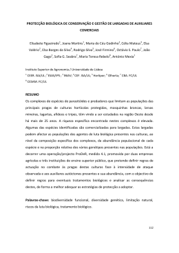 PROTEC&Ccedil;&Atilde;O BIOL&Oacute;GICA DE CONSERVA&Ccedil;&Atilde;O E GEST&Atilde;O DE
