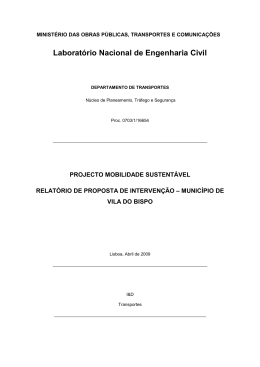 Draft - Mobilidade Sustent&aacute;vel - Ag&ecirc;ncia Portuguesa do Ambiente