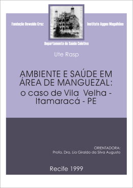 AMBIENTE E SA&Uacute;DE EM &Aacute;REA DE MANGUEZAL: