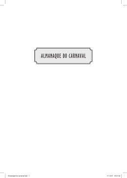 AlmAnAque do cArnAvAl - Livraria Martins Fontes