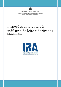 Inspe&ccedil;&otilde;es ambientais &agrave; ind&uacute;stria do leite e