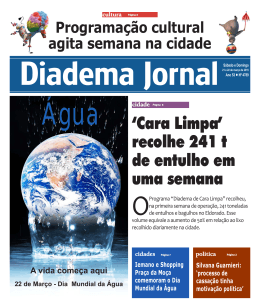 `Cara Limpa` recolhe 241 t de entulho em uma