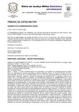 Di&aacute;rio da Justi&ccedil;a Militar Eletr&ocirc;nico